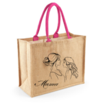 Jutetasche – Mama und Tochter