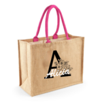 Personalisierte Jutetasche – Mit deinen Initialen – Bild 2