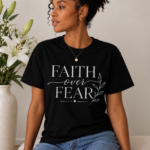 Inspirierendes T-Shirt- Faith over Fear