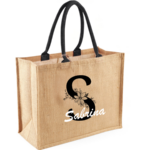 Personalisierte Jutetasche – Mit deinen Initialen