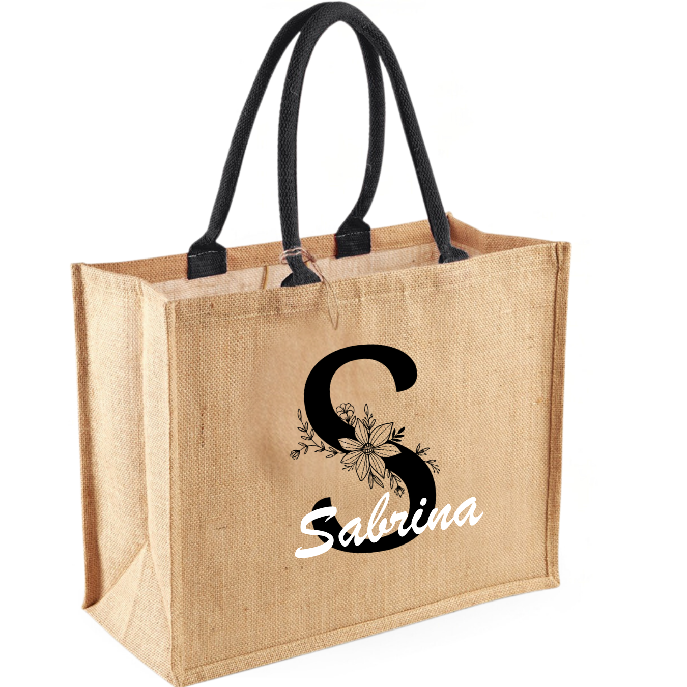 8 Personalisierte Jutetasche – Mit deinen Initialen – Bild 1