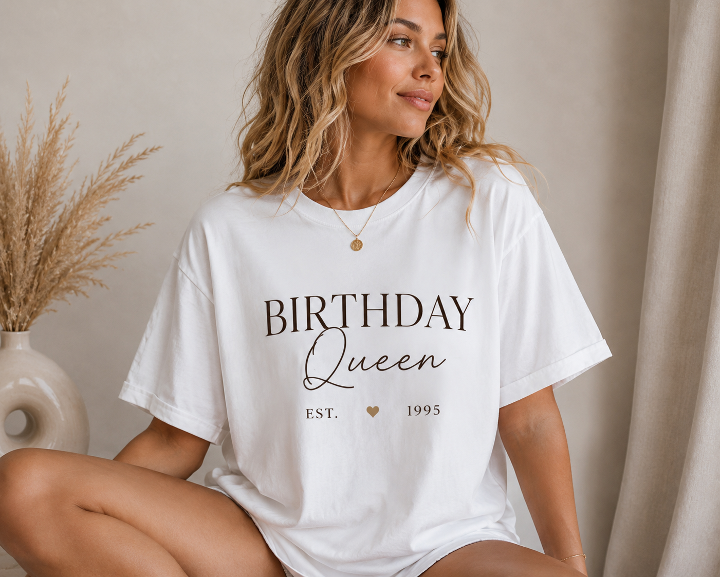 Birthday queen tshirt white Birthday Collection – Birthday Queen – Bild 1