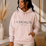 Inspirierender Hoodie- Chosen for more