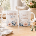 Liebevolle Tasse- Danke dir Personalisierbar