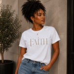 Inspirierendes T-Shirt- Faith