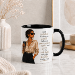 Inspirationstasse- I Am Confident- Dunkle Haare