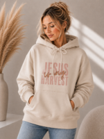 Inspirierender Hoodie – Jesus Is My Harvest – Bild 2