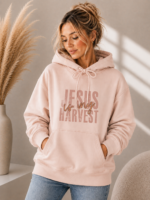 Inspirierender Hoodie – Jesus Is My Harvest – Bild 4