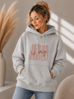Inspirierender Hoodie – Jesus Is My Harvest – Bild 3
