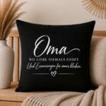 Liebevolles Kissen- Oma wo Liebe niemals endet – Bild 2
