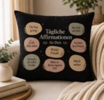 Inspirierendes Kissen- Tägliche Affirmation – Bild 2