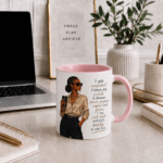 Inspirationstasse- I Am Confident- Afro – Bild 3