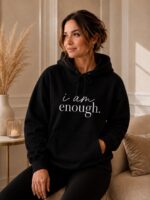 Inspirierender Hoodie- I am enough – Bild 2