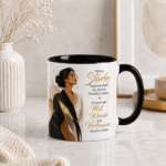 Inspirationstasse- Meine Stärke- Dunkle Haare – Bild 2