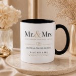 Liebevolle Tasse- Mr and Mrs- Personalisierbar